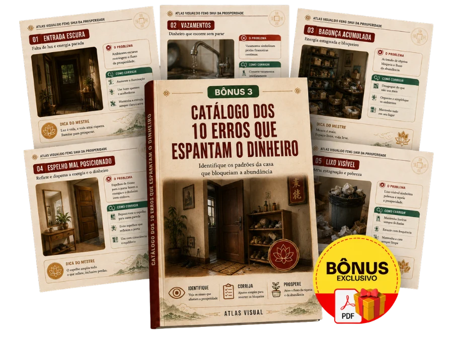 Mockup do Catálogo dos 10 Erros que Espantam o Dinheiro
