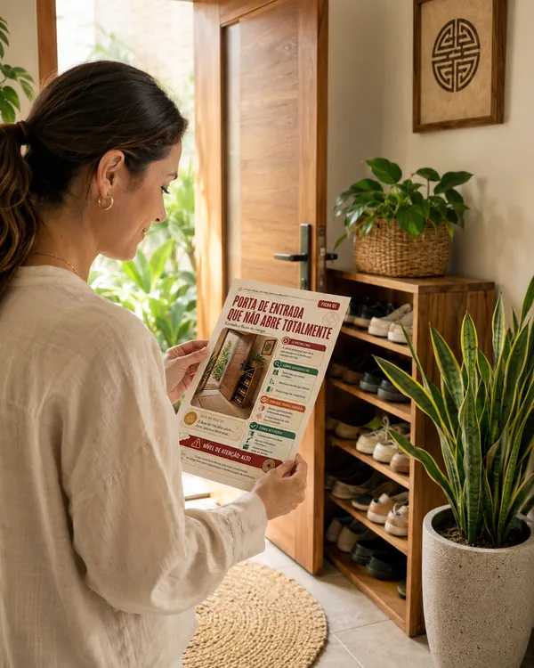 Usando o Atlas para harmonizar a entrada da casa